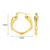 Wholesale Minimalist Copper Earrings With Electroplating Treatment
