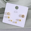 Wholesale Minimalist Copper Earrings With Heart Drop Geometric Shapes Electroplated For Women