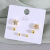 Wholesale Minimalist Copper Earrings With Heart Drop Geometric Shapes Electroplated For Women