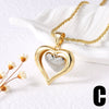 Wholesale Minimalist Copper Heart Shape Pendant Necklace Gold Plated For Women