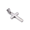 Wholesale Minimalist Cross Pendant Jewelry Titanium Steel Electroplated