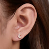 Wholesale Minimalist Diamond S925 Sterling Silver Moon Spiral Piercing Ear Jewelry For Women