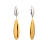 Wholesale Minimalist Drop Shape Geometric Stainless Steel Electroplated Earrings For Women