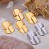 Wholesale Minimalist Drop Shape Titanium Steel Earrings With Electroplating Do Not Fade