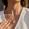 Wholesale Minimalist Electroplated Titanium Steel And Stainless Steel Spiral Sun Pendant Necklace For Women