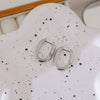 Wholesale Minimalist Electroplated Titanium Steel U Shaped Earrings