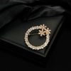 Wholesale Minimalist Flower Pattern Zinc Alloy Electroplated Women's Brooch For Clothes Fixing