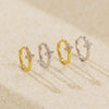 Wholesale Minimalist Fourleaf Clover Earring For Women S925 Silver With Electroplating