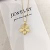Wholesale Minimalist Freshwater Pearl And Acrylic Flower Pendant Necklace With Copper Accessory