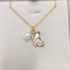 Wholesale Minimalist Freshwater Pearl And Seashells Butterfly Pendant Necklace With Rice And Droplet Shape Pearls And Copper Accessories