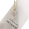 Wholesale Minimalist Freshwater Pearl Pendant Necklace With Copper Flat Round And Bun Round Pearls Sunflower Design