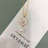 Wholesale Minimalist Freshwater Pearl Pendant Necklace With Copper Flat Round And Bun Round Pearls Sunflower Design