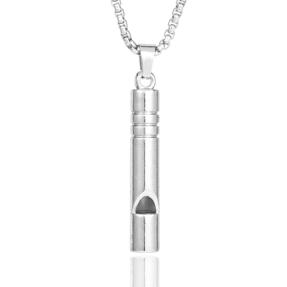 Wholesale Minimalist Geometric Alloy Pendant Necklace With Titanium Steel Keel Chain Electroplated For Men And Women Students Hiphop Couple Sweater Chain Accessories