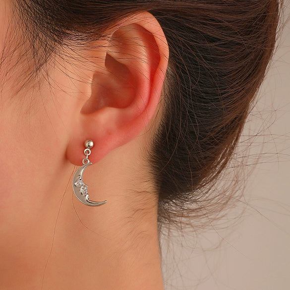 Wholesale Minimalist Geometric Copper Pendant Earrings For Women With Electroplating