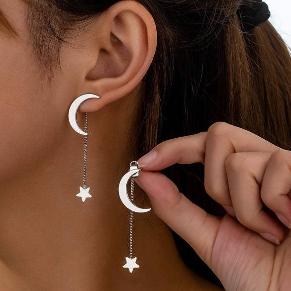 Wholesale Minimalist Geometric Copper Pendant Earrings For Women With Electroplating