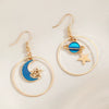 Wholesale Minimalist Geometric Copper Pendant Earrings For Women With Electroplating