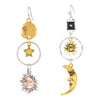 Wholesale Minimalist Geometric Copper Pendant Earrings For Women With Electroplating