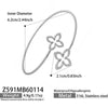 Wholesale Minimalist Geometric Double Flower Hollow Open Bracelet Stainless Steel 18K Gold Plated Jewelry Accessories