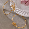 Wholesale Minimalist Geometric Double Flower Hollow Open Bracelet Stainless Steel 18K Gold Plated Jewelry Accessories