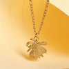 Wholesale Minimalist Geometric 18K Gold Electroplated Stainless Steel Pendant Necklace For Women