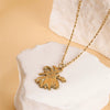 Wholesale Minimalist Geometric 18K Gold Electroplated Stainless Steel Pendant Necklace For Women