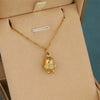 Wholesale Minimalist Geometric 18K Gold Electroplated Stainless Steel Penguin Pendant Necklace For Women