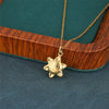 Wholesale Minimalist Geometric 18K Gold Plated Stainless Steel Irregular Flower Cross Chain Pendant Necklace For Women