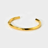 Wholesale Minimalist Geometric 18K Gold Plated Stainless Steel Open Bracelet For Women