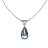 Wholesale Minimalist Geometric Natural Stone Stainless Steel And Titanium Steel Necklace With Chopin Chain Electroplated In 14K True Gold Color Preservation For Unisex