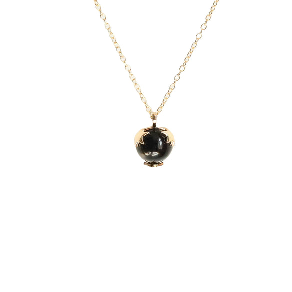 Wholesale Minimalist Geometric Natural Stone Stainless Steel And Titanium Steel Necklace With Chopin Chain Electroplated In 14K True Gold Color Preservation For Unisex