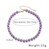 Wholesale Minimalist Geometric Pearl O Chain Handmade Clavicle Necklace Jewelry For Female