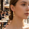 Wholesale Minimalist Geometric Rectangular Hoop Earring Set For Women Copper Electroplated