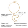 Wholesale Minimalist Geometric Round Bead Tassel Sweater Necklace For Women Stainless Steel 18K Real Gold Plated By Pvd Furnace Vacuum