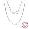 Wholesale Minimalist Geometric S925 Sterling Silver Bamboo Chain Necklace For Men And Women With Electroplating
