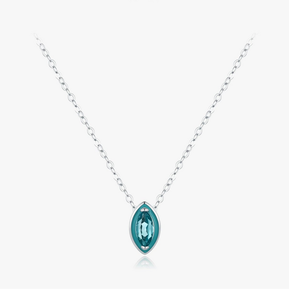 Wholesale Minimalist Geometric S925 Sterling Silver Clavicle Necklace For Girls