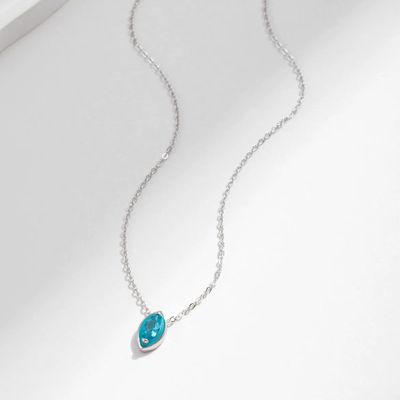 Wholesale Minimalist Geometric S925 Sterling Silver Clavicle Necklace For Girls