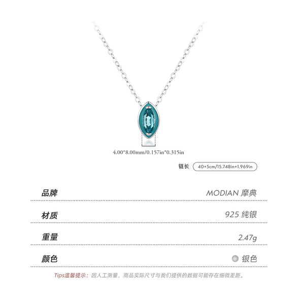 Wholesale Minimalist Geometric S925 Sterling Silver Clavicle Necklace For Girls