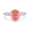 Wholesale Minimalist Geometric S925 Sterling Silver Ring For Women With Simulation Gemstone And High Carbon Diamond