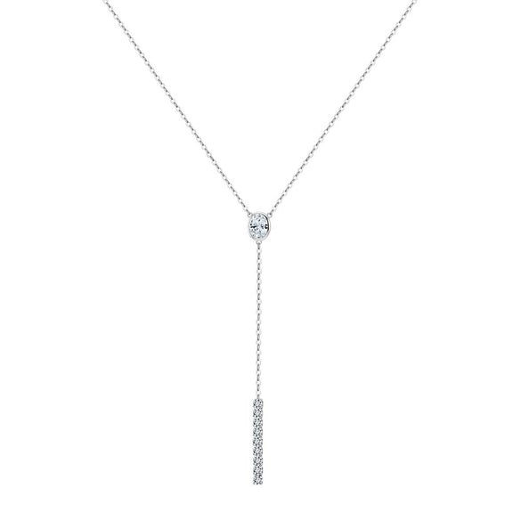 Wholesale Minimalist Geometric 925 Silver Electroplated Cross Chain Necklace For Women