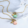 Wholesale Minimalist Geometric Stainless Steel Cross Chain 18K Gold Plated Waterproof Pendant Necklace For Women