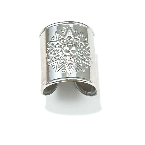 Wholesale Minimalist Geometric Stainless Steel Electroplated Open Ring For Unisex