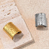 Wholesale Minimalist Geometric Stainless Steel Electroplated Open Ring For Unisex
