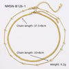 Wholesale Minimalist Geometric Stainless Steel 18K Gold Plated Electroplated Women's Clavicle Necklace