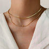 Wholesale Minimalist Geometric Stainless Steel 18K Gold Plated Electroplated Women's Clavicle Necklace