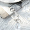 Wholesale Minimalist Geometric Stainless Steel Pearl Earrings With Electroplating Design