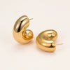 Wholesale Minimalist Geometric Stainless Steel Ushaped Electroplated Earrings For Women