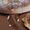 Wholesale Minimalist Geometric 925 Sterling Silver Freshwater Cultured Pearl Bracelet With 14K Gold Plating Jewelry