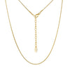 Wholesale Minimalist Geometric 925 Sterling Silver Round Snake Chain Necklace With Electroplating