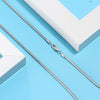 Wholesale Minimalist Geometric 925 Sterling Silver Round Snake Chain Necklace With Electroplating