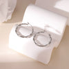 Wholesale Minimalist Geometric Titanium Steel Hoop Earrings With Electroplating Unisex Style